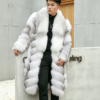 Natural fox fur coat.Luxury Winter Outerwear