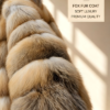 #2602 Women Short Stand Collar Golden Island Fox Fur Jacket, Real Full Skin Fox Fur Luxury Winter Outerwear.b