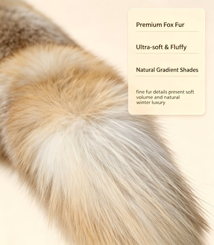 #2605 Women Golden Island Fox Fur Coat, Real Full Skin Golden Island Fox Jacket Vintage Luxury Winter Outerwear.d