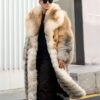 Men's SAGA Fox Fur Coat, Real Full Skin Long Length Luxury Winter Outerwear for Men