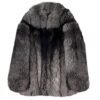 Natural silver fox fur coat,Real Full Skin Fox Fur Jacket for Men Luxury Winter Outerwear