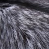 #2612 Premium Grey Hooded Long Silver Fox Fur Coat, Real Full Skin Silver Fox Jacket for Women Luxury Winter Outerwear.e
