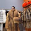 #2973 Women Men Long Full Skin Raccoon Fur Coat Oversized, Fur Vintage Luxury Winter .A