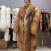 #2973 Women Men Long Full Skin Raccoon Fur Coat Oversized, Fur Vintage Luxury Winter .D